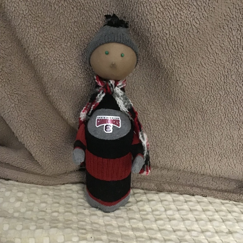 South Carolina Gamecocks Sock Doll‎ Beanie Scarf Team Spirit Fan Gift